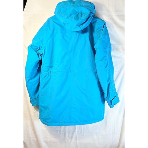 Lands' End Women's Squall Waterproof Insulated Parka Rain Jacket Size L - Picture 2 of 7
